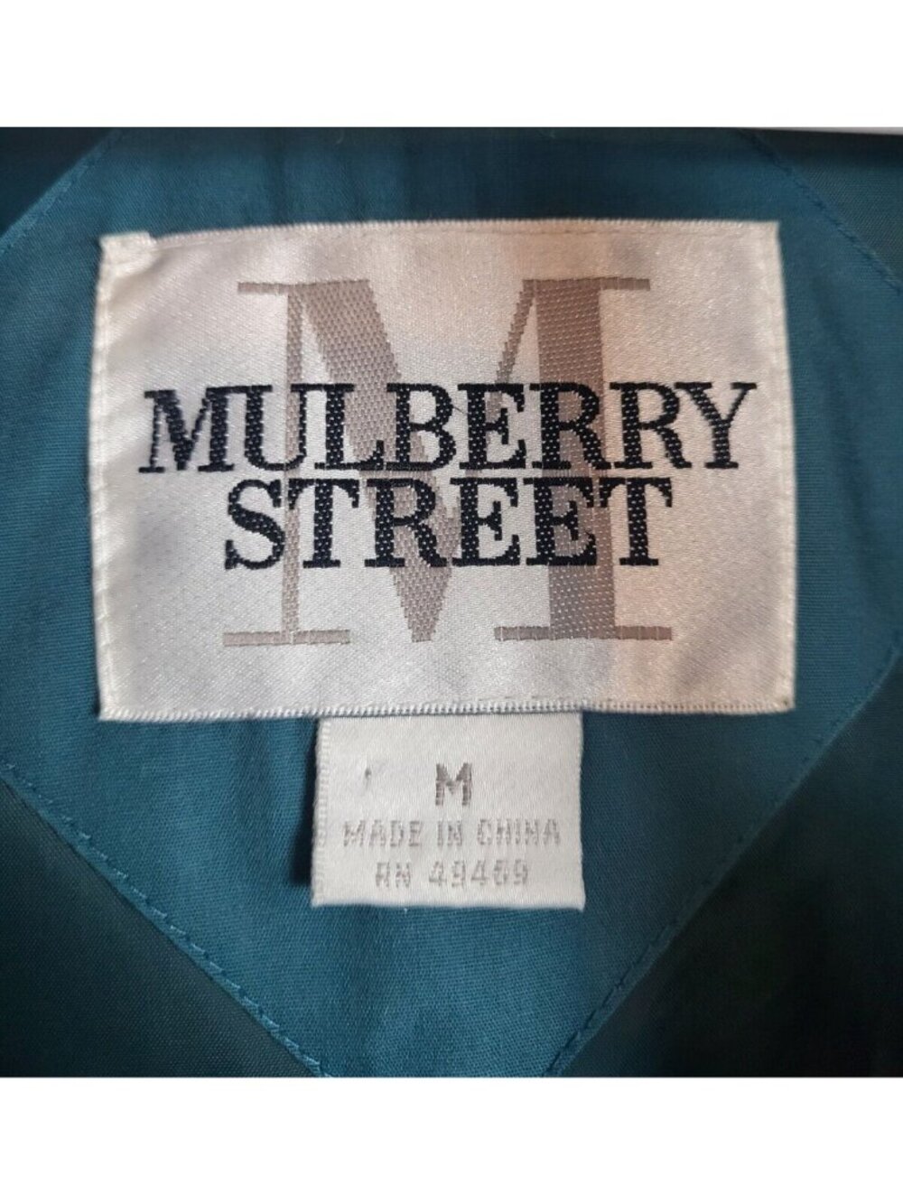 Goose Down Puffer Coat Mulberry Street Green Hooded Long Women's M Winter Snow - Picture 4 of 12